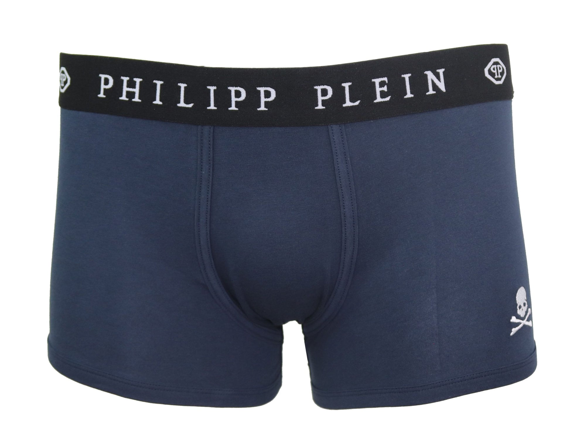 Philipp Plein Blue Cotton Men Boxer - S