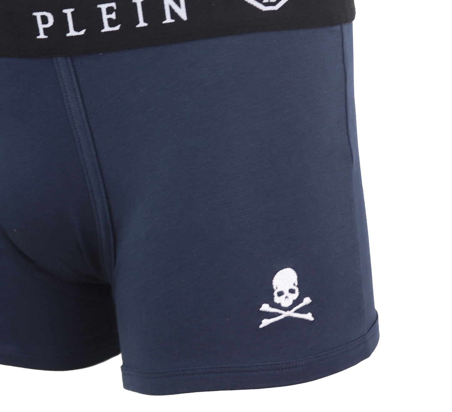 Philipp Plein Blue Cotton Men Boxer - S