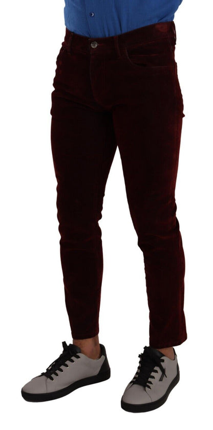 Dolce & Gabbana Bordeaux Slim Fit Skinny Jeans - IT48 | M