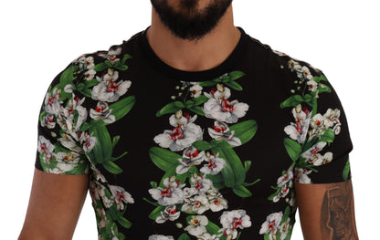 Dolce & Gabbana Elegant Floral Crewneck Tee for