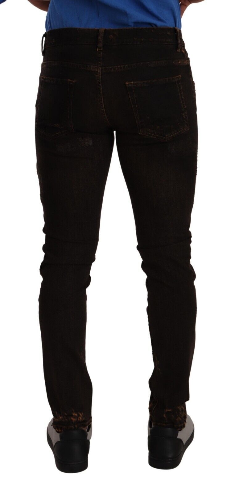 Dolce & Gabbana Svelte Distressed Denim Elegance - IT48 | M