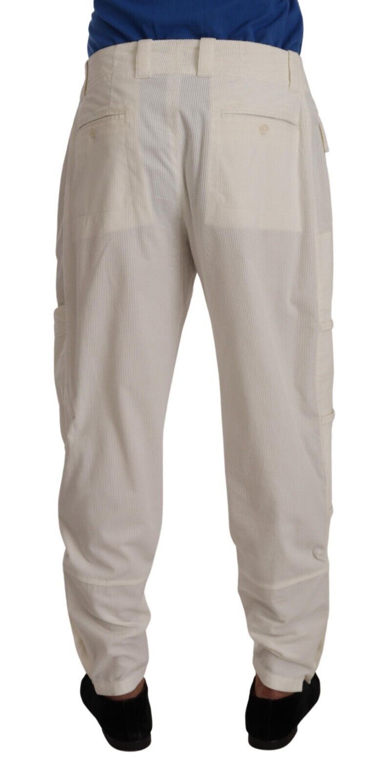 Dolce & Gabbana Elegant Off White Cargo Pants - Regular Fit - IT48 | M