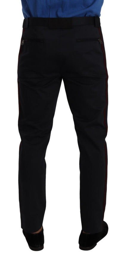 Dolce & Gabbana Chic Slim Fit Chinos Pants in Blue - IT50 | L