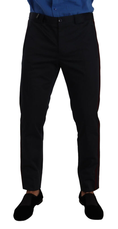 Dolce & Gabbana Chic Slim Fit Chinos Pants in Blue - IT50 | L