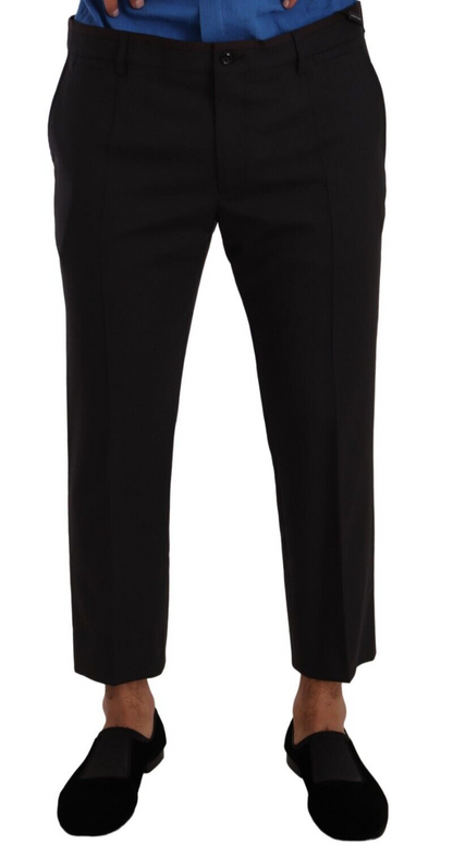 Dolce & Gabbana Elegant Cropped Wool Stretch Pants - IT52 | XL