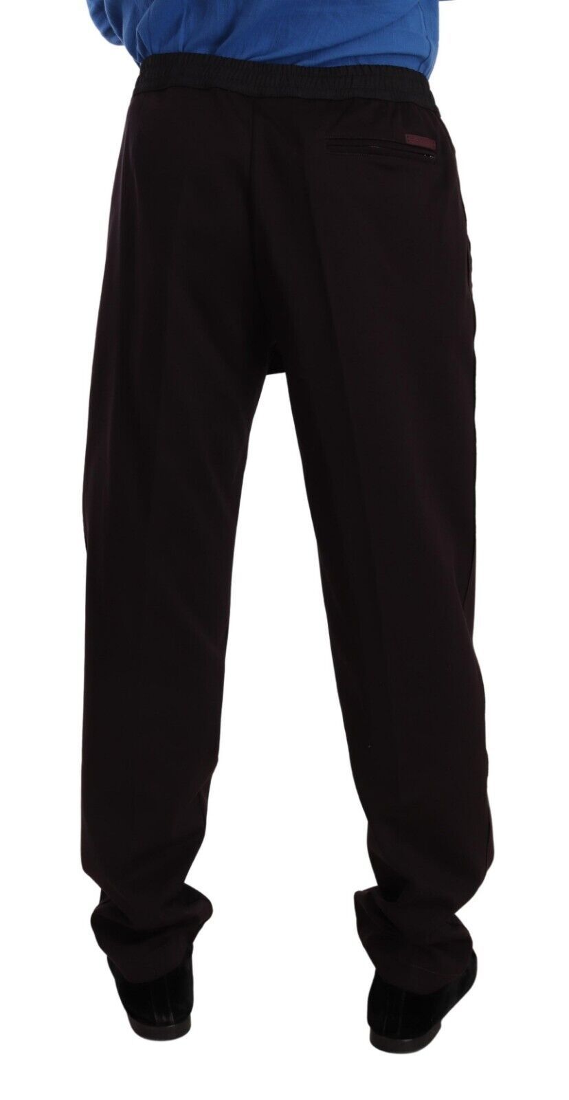 Dolce & Gabbana Elegant Burgundy Cotton Joggers - IT58 | XXL