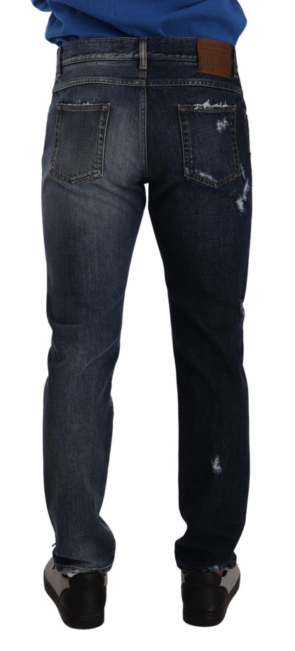 Dolce & Gabbana Chic Tattered Denim Jeans - IT48 | M