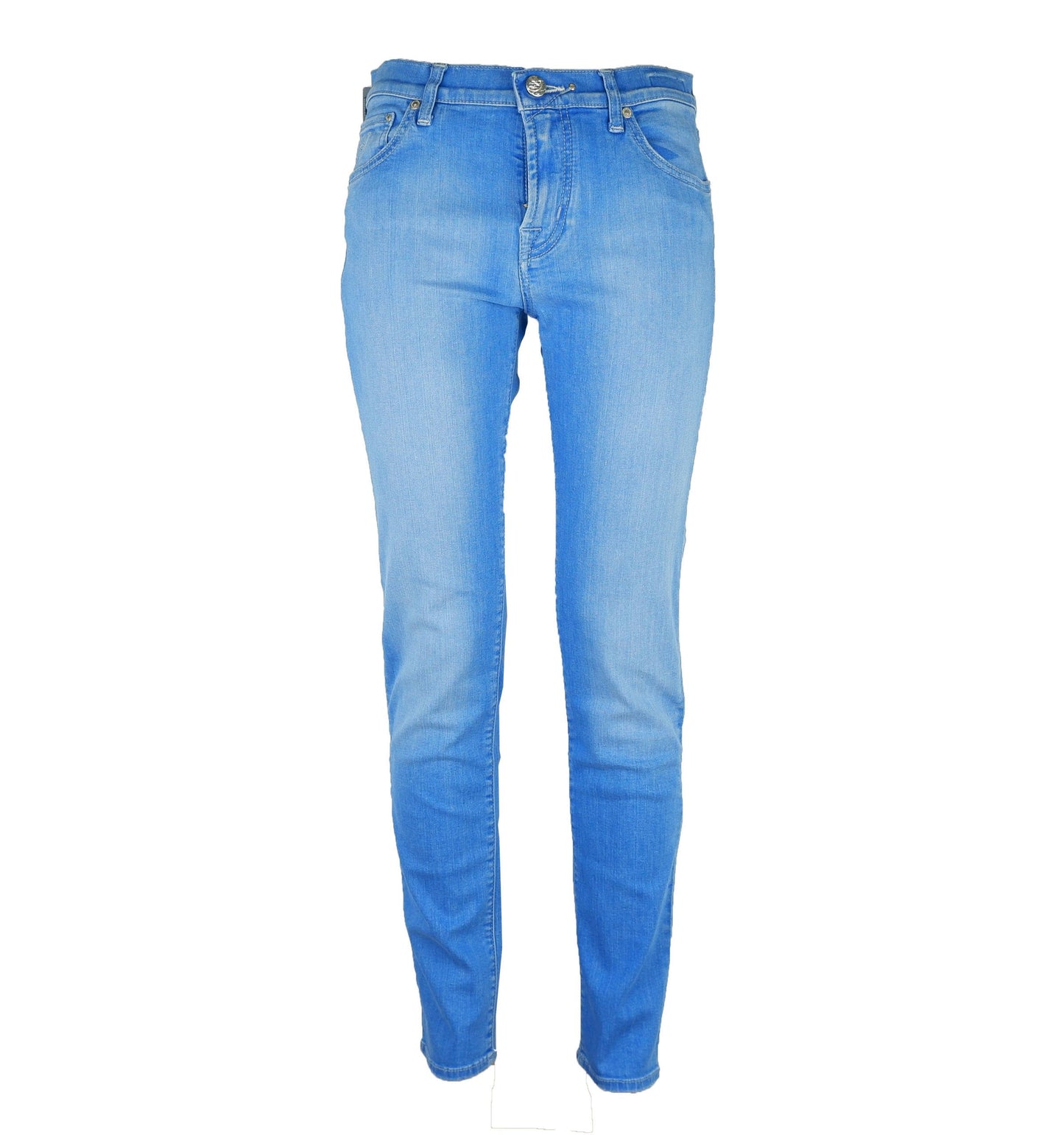 Jacob Cohen Elegant Light Blue Elasticized Denim - W30