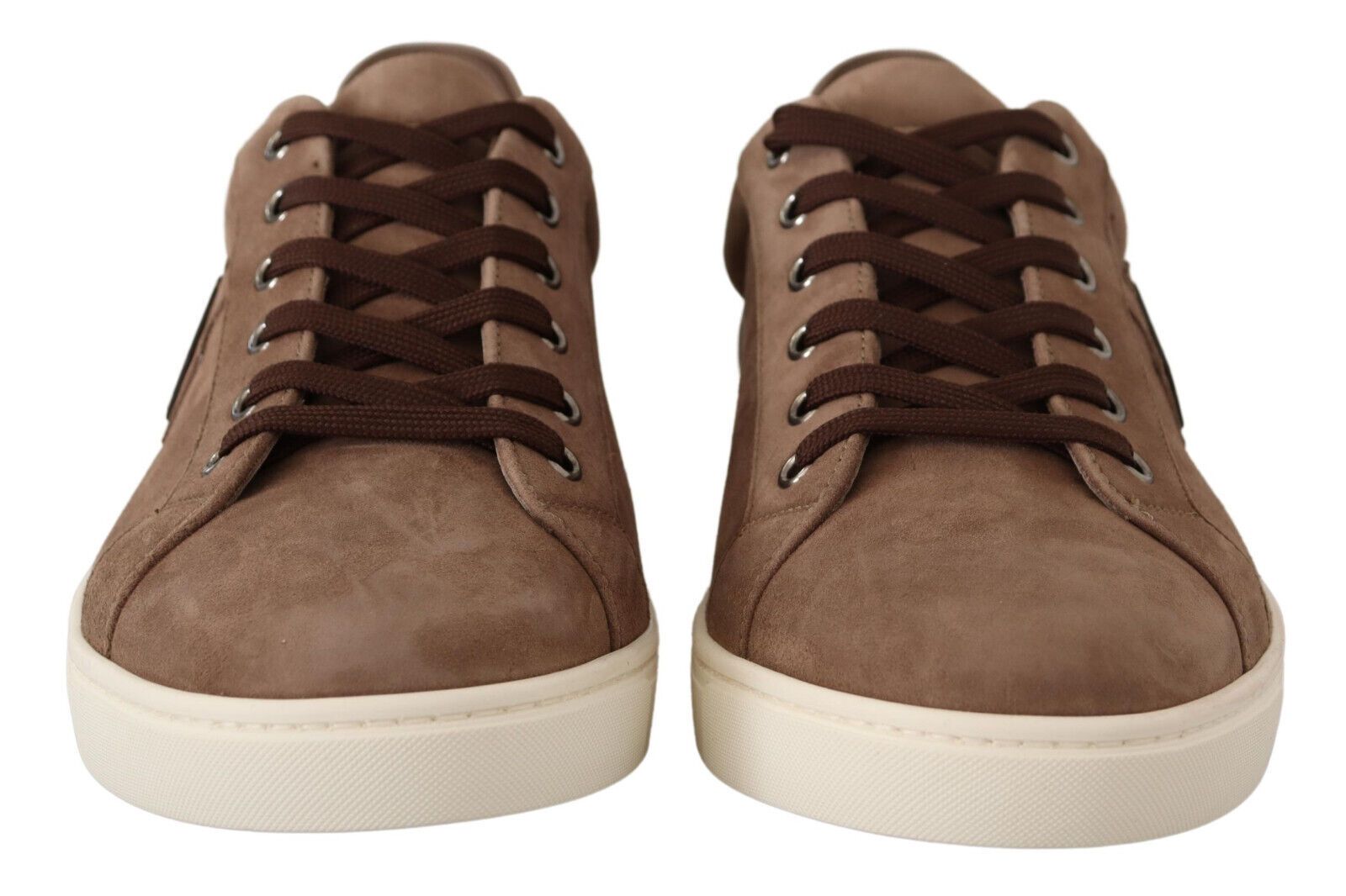 Dolce & Gabbana Elegant Brown Leather Sneakers for Men - EU40/US7