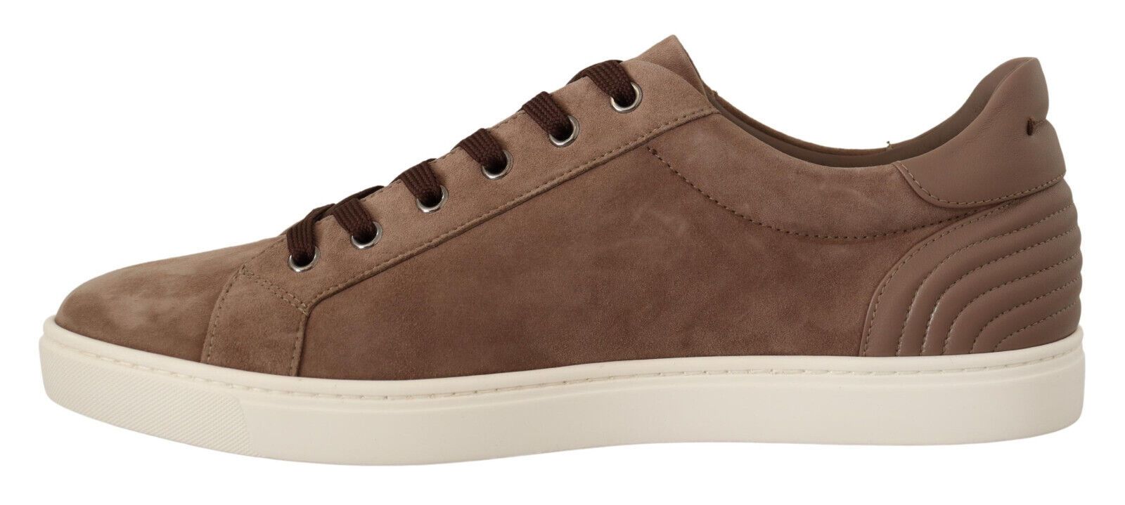 Dolce & Gabbana Elegant Brown Leather Sneakers for Men - EU40/US7