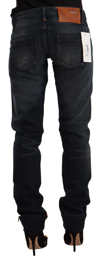 Acht Sleek Black Washed Skinny Jeans