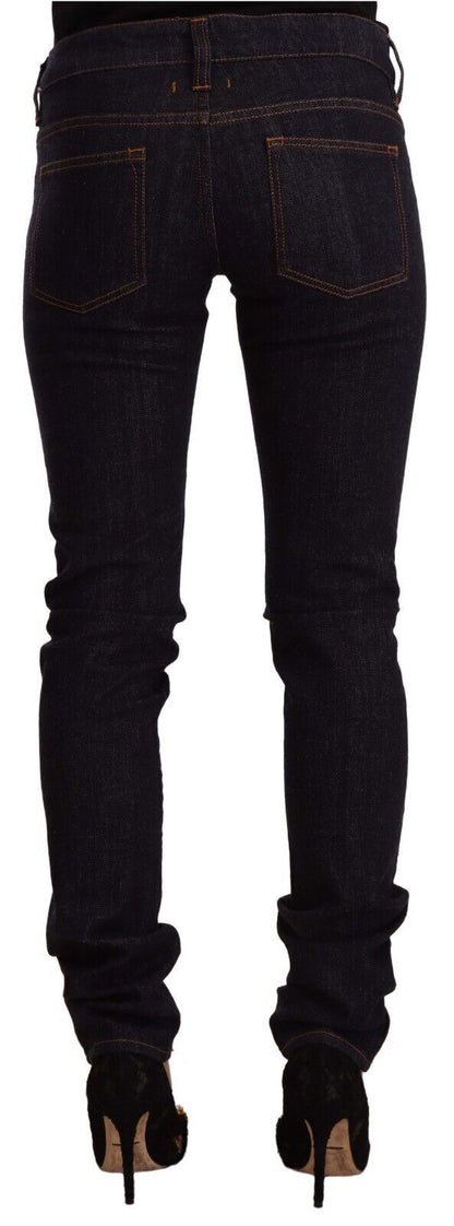 GF Ferre Chic Black Slim Fit Designer Jeans