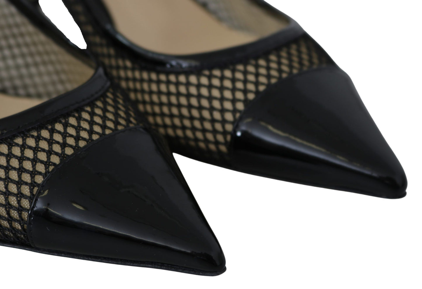 Jimmy Choo Chic Patent Mesh Pointed Pumps - EU37/US6.5