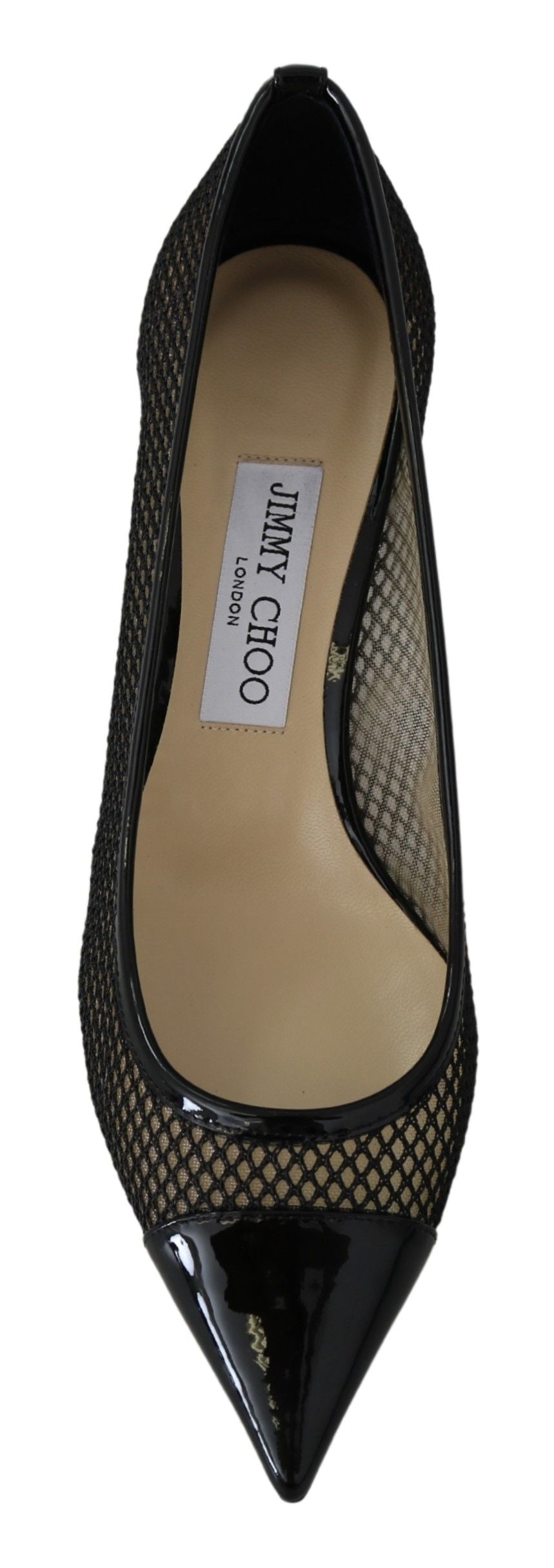 Jimmy Choo Chic Patent Mesh Pointed Pumps - EU37/US6.5