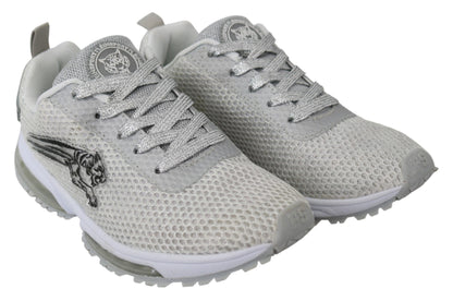 Plein Sport Glamorous Silver Gretel Sport Sneakers - EU36/US6