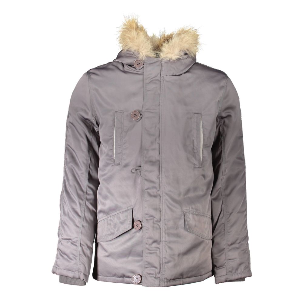 2 Special Gray Polyester Jackets & Coat - L