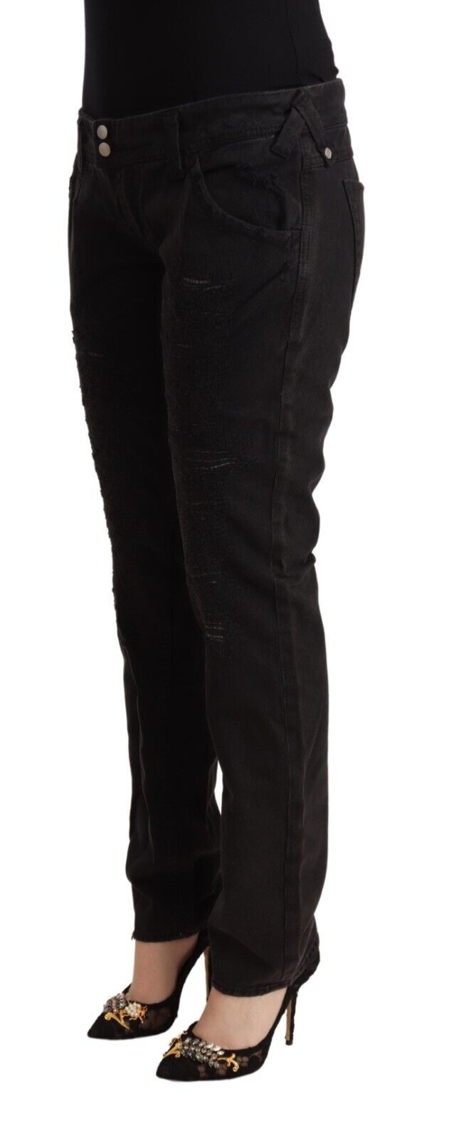 CYCLE Chic Low Waist Black Slim Fit Jeans - W31