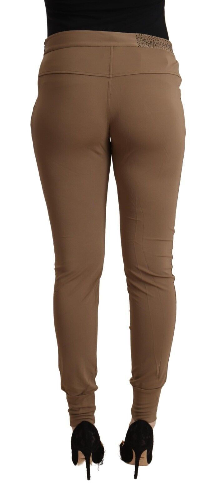 Scervino Street Chic Brown Mid Waist Tapered Pants - IT44|L