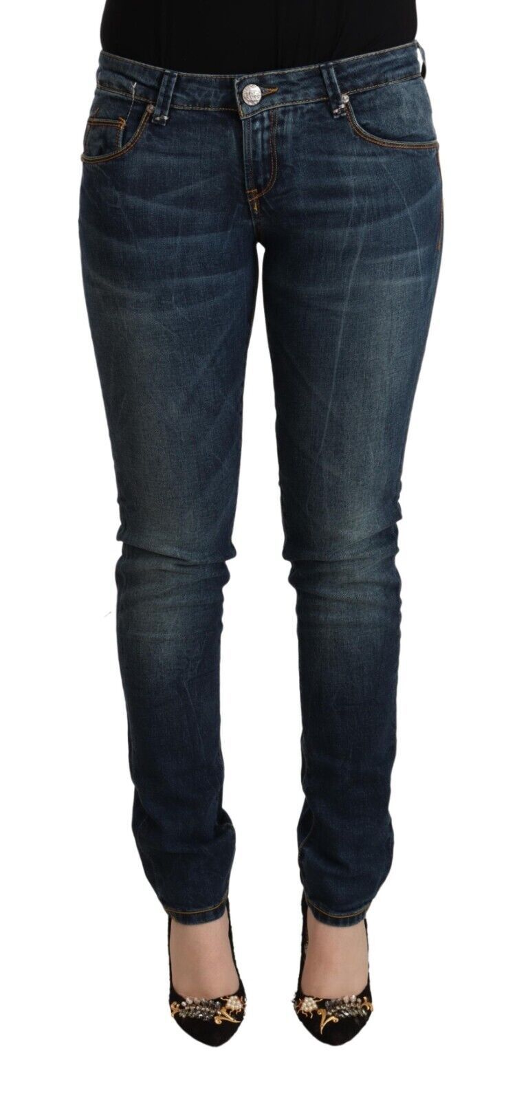 Acht Chic Slim-Fit Low Waist Skinny Jeans - W29