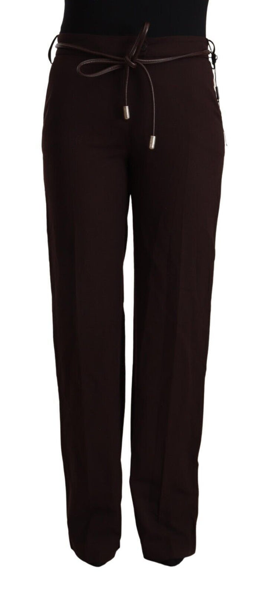 Patrizia Pepe Elegant High Waist Straight Formal Pants - IT44|L