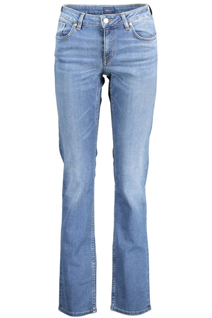 Gant Blue Cotton Women Jeans - W25 | L34