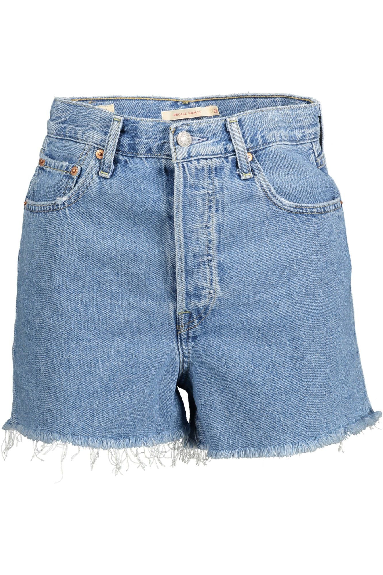 Levi’s Chic Fringed Hem Denim Shorts in Light Blue - W27