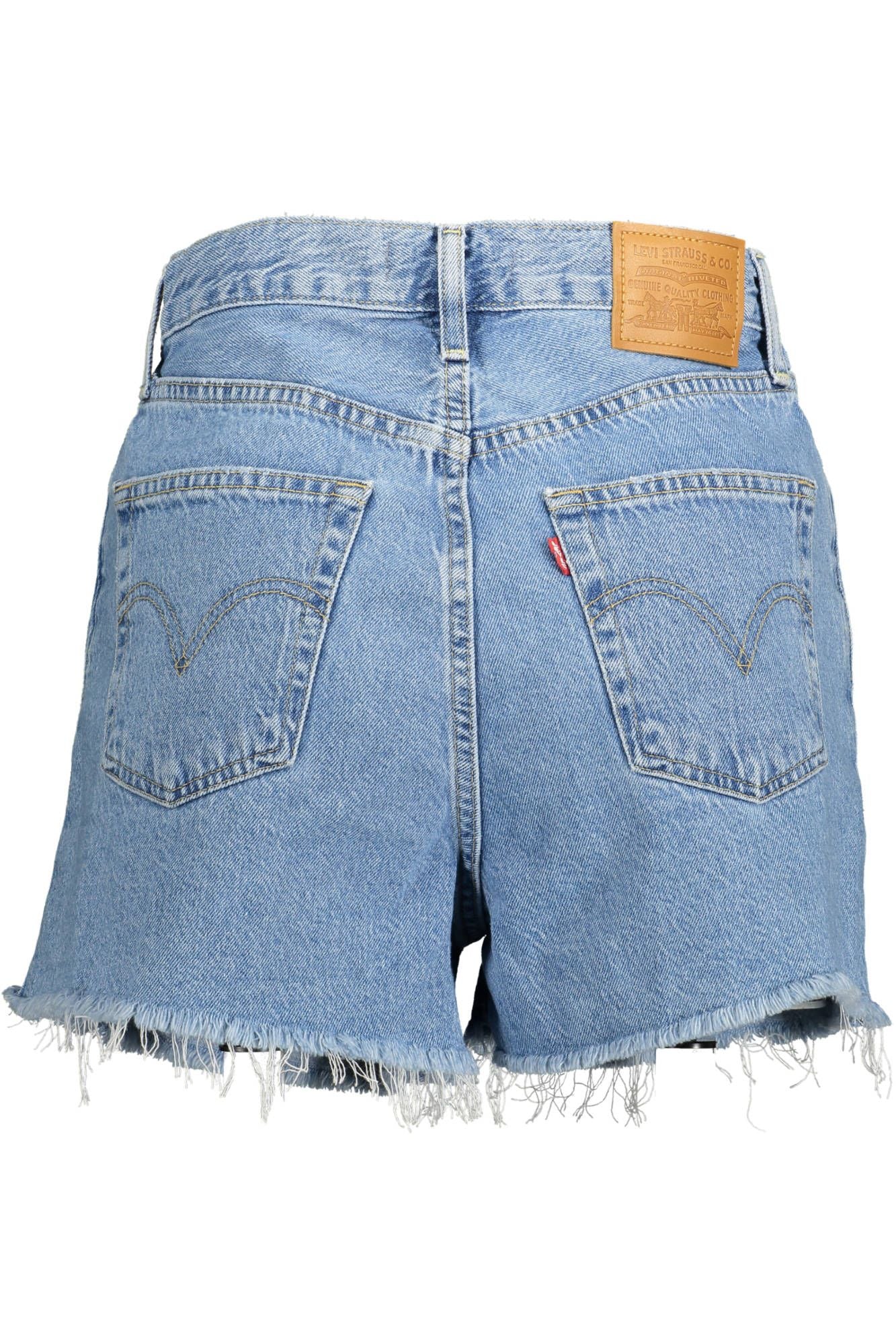 Levi’s Chic Fringed Hem Denim Shorts in Light Blue - W27