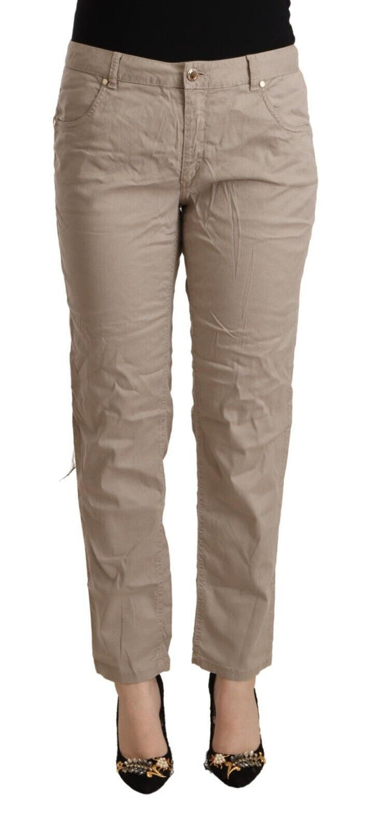 Acht Beige Mid Waist Tapered Pants - IT42|M