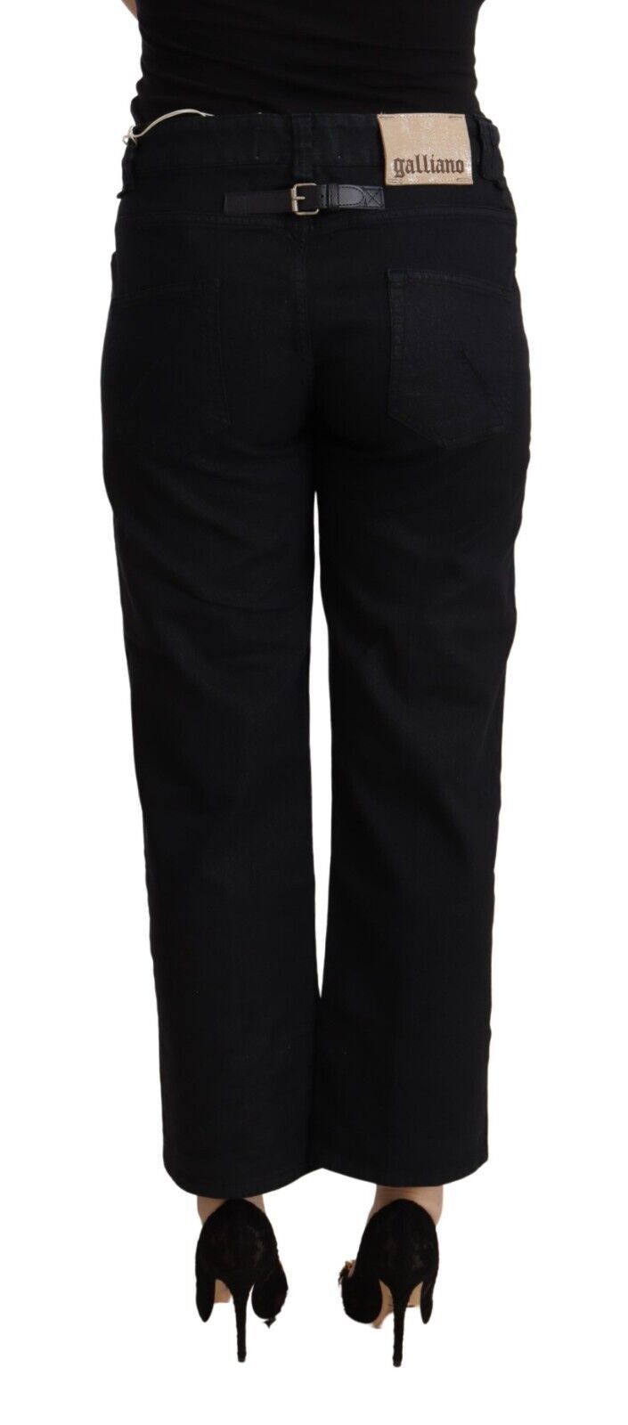 John Galliano Elegant High Waist Cropped Jeans - W30