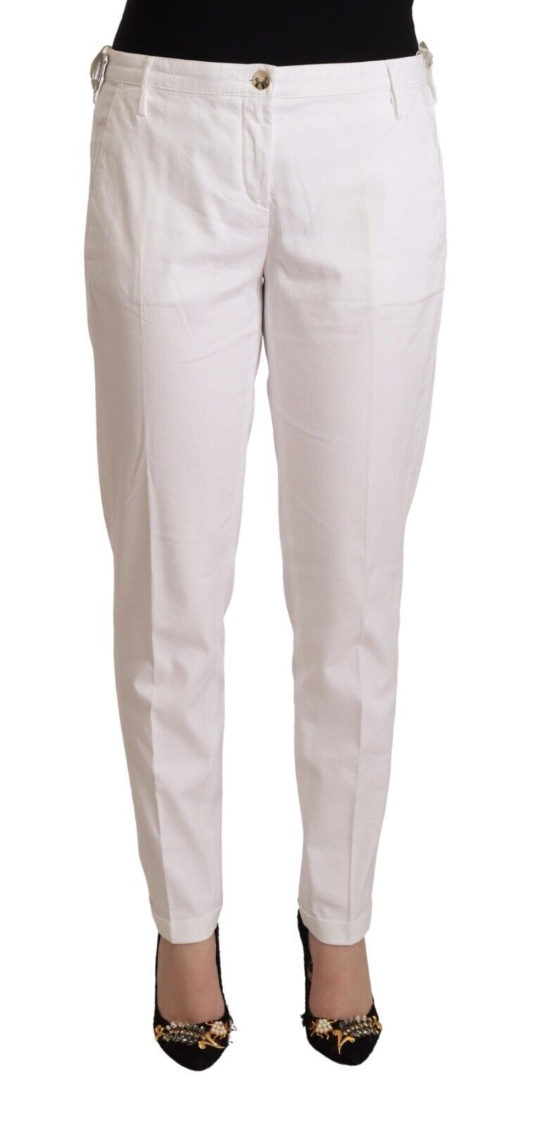 Jacob Cohen Elegant Mid Waist Tapered Trousers - W31