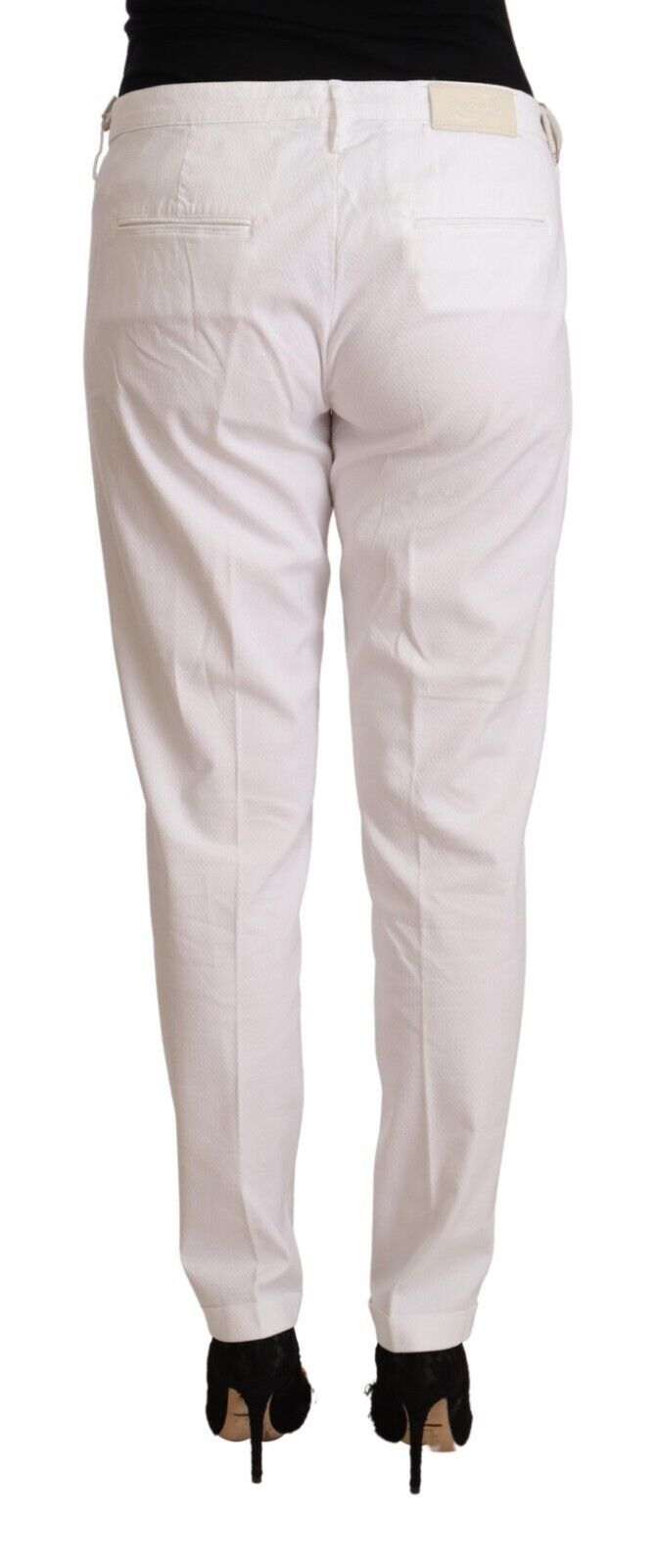 Jacob Cohen Elegant Mid Waist Tapered Trousers - W31