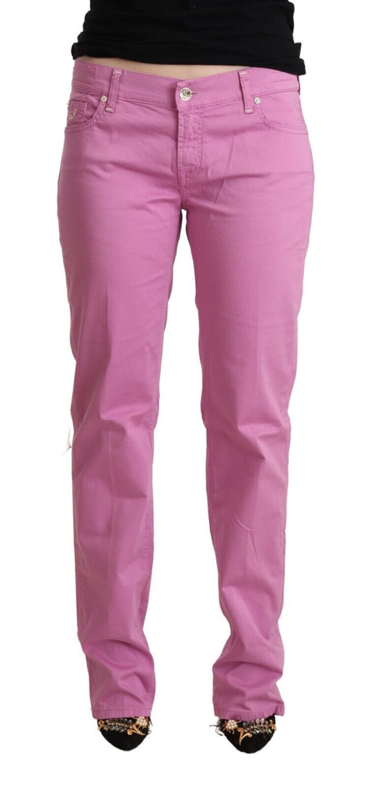 Jacob Cohen Elegant Tapered Pink Denim Jeans - W33