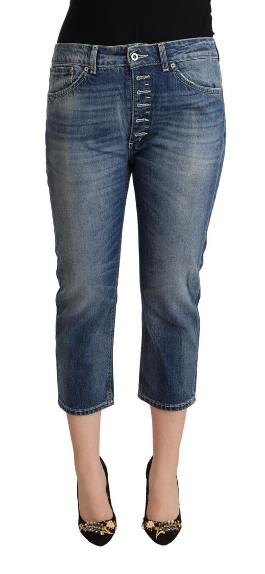 Dondup Elegant Mid-Waist Cotton Denim Jeans - IT40|S