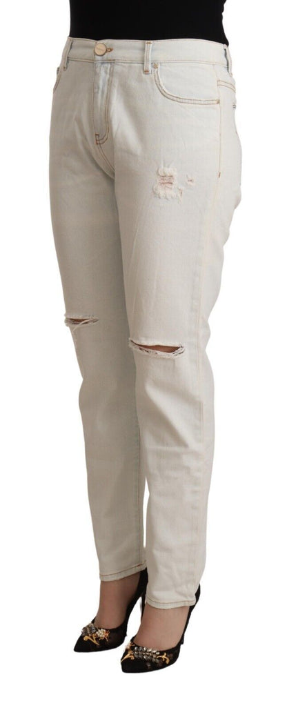 PINKO White Mid Waist Skinny Denim Jeans - W28