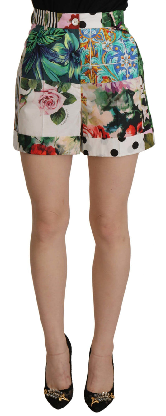 Dolce & Gabbana Floral High Waist Hot Pants Shorts - IT36 | XS