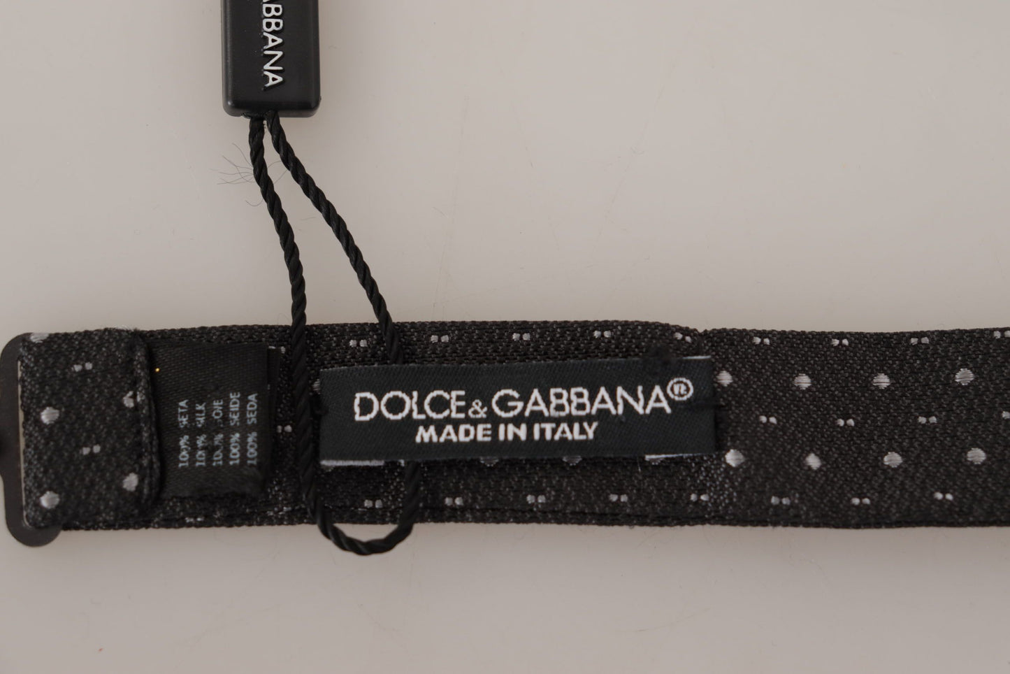 Dolce & Gabbana Elegant Polka Dot Silk Bow Tie