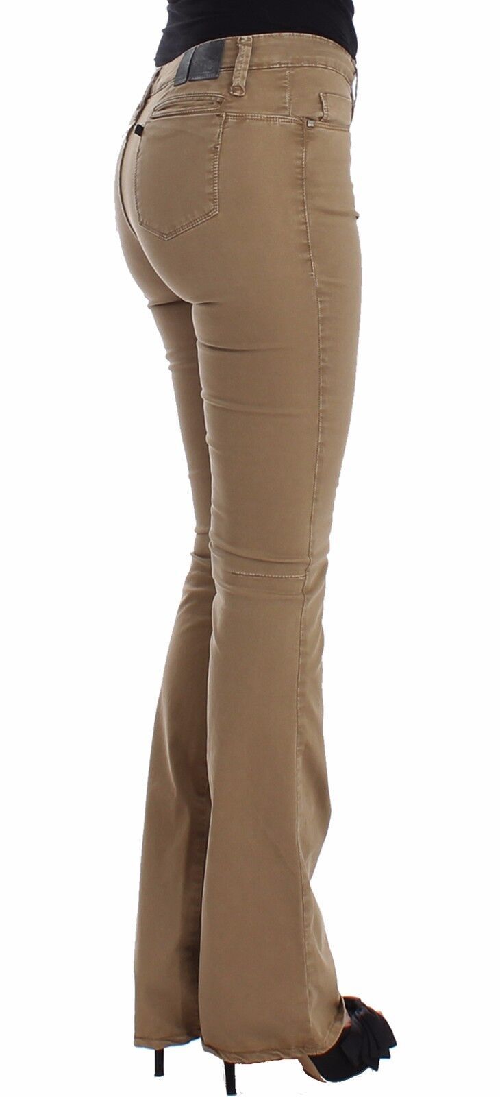 Costume National Chic Beige Straight Leg Fashion Jeans - W26