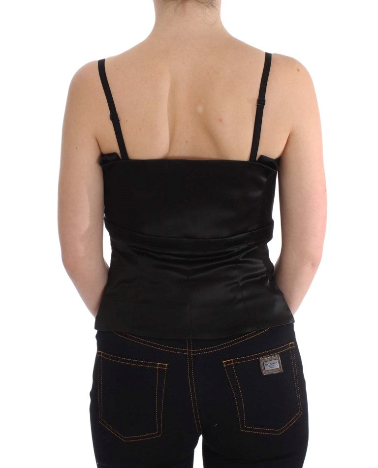 Exte Elegant Black Evening Cami Top - IT40|S