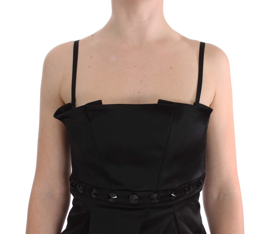 Exte Elegant Black Evening Cami Top - IT40|S