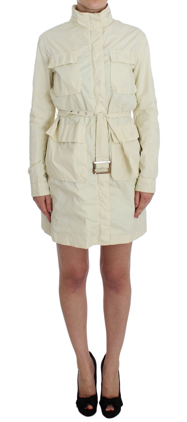 P.A.R.O.S.H. Chic Beige Trench Jacket Coat - S