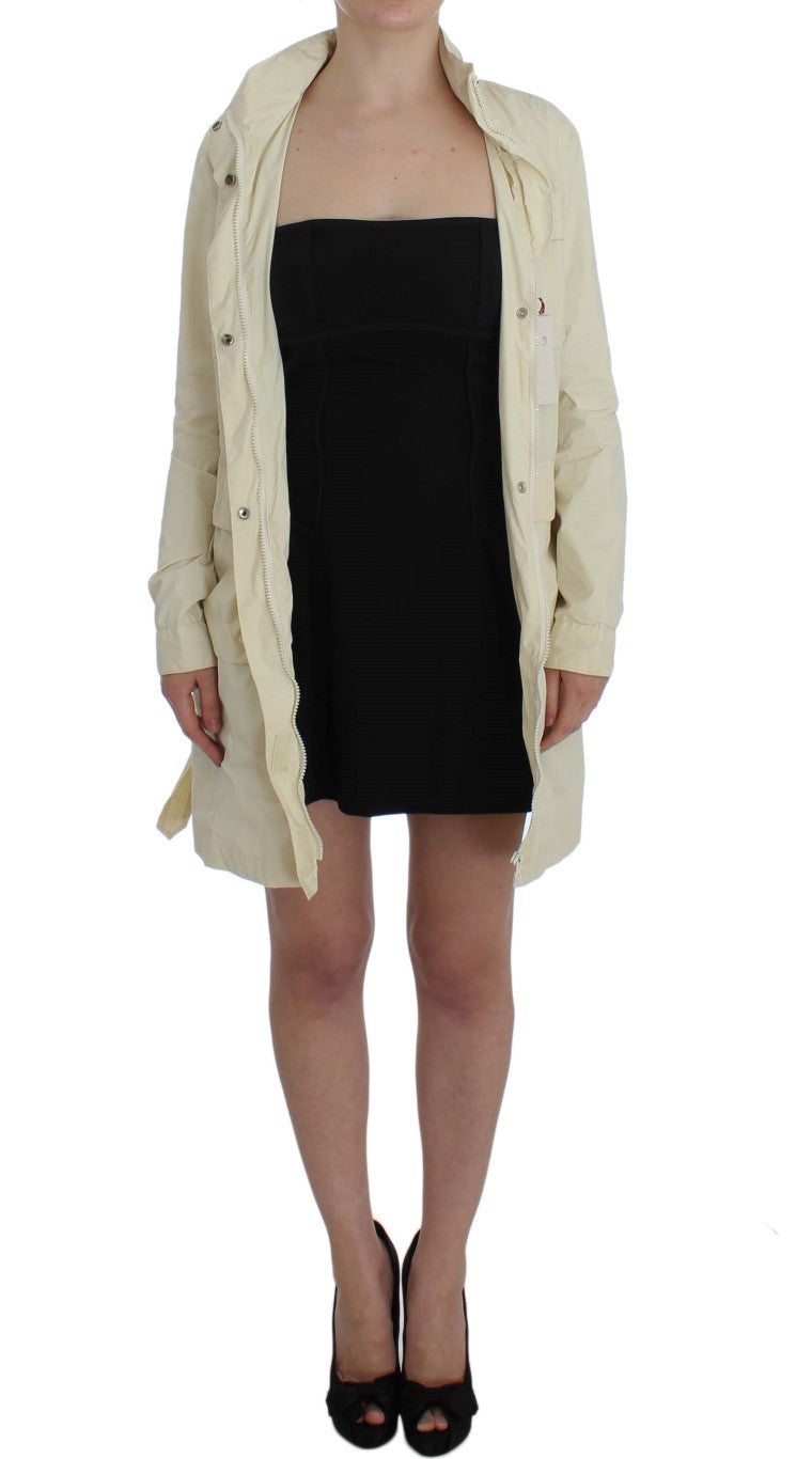 P.A.R.O.S.H. Chic Beige Trench Jacket Coat - S