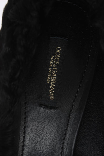 Dolce & Gabbana Elegant Pumps in Luxe Xiangao Fur Leather - EU40/US9.5