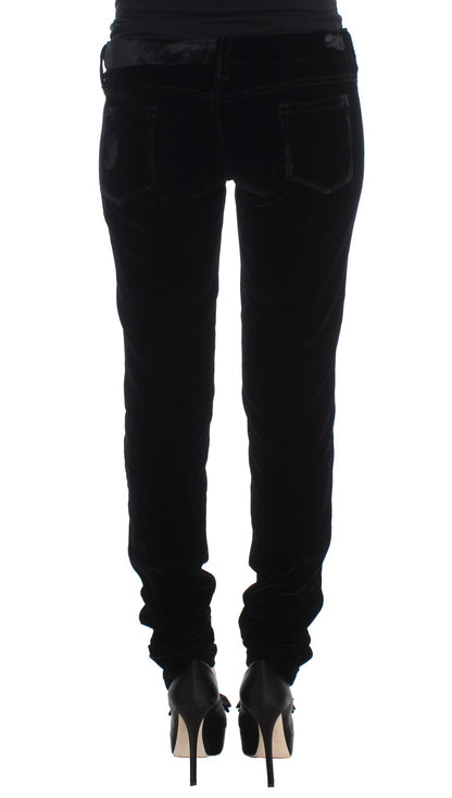 Ermanno Scervino Elegant Black Slim Fit Trousers