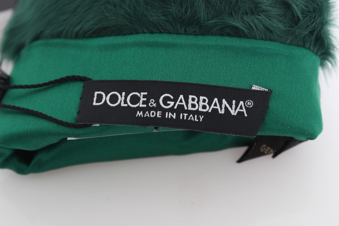 Dolce & Gabbana Elegant Elbow-Length Leather Gloves - 8|M