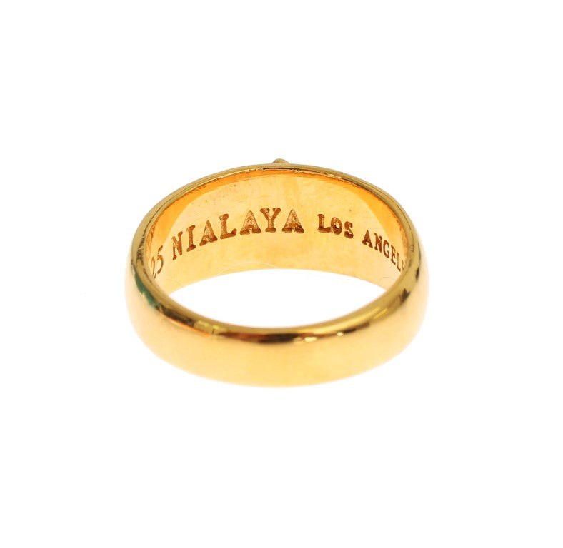 Nialaya Exclusive Gold-Plated Men’s Ring