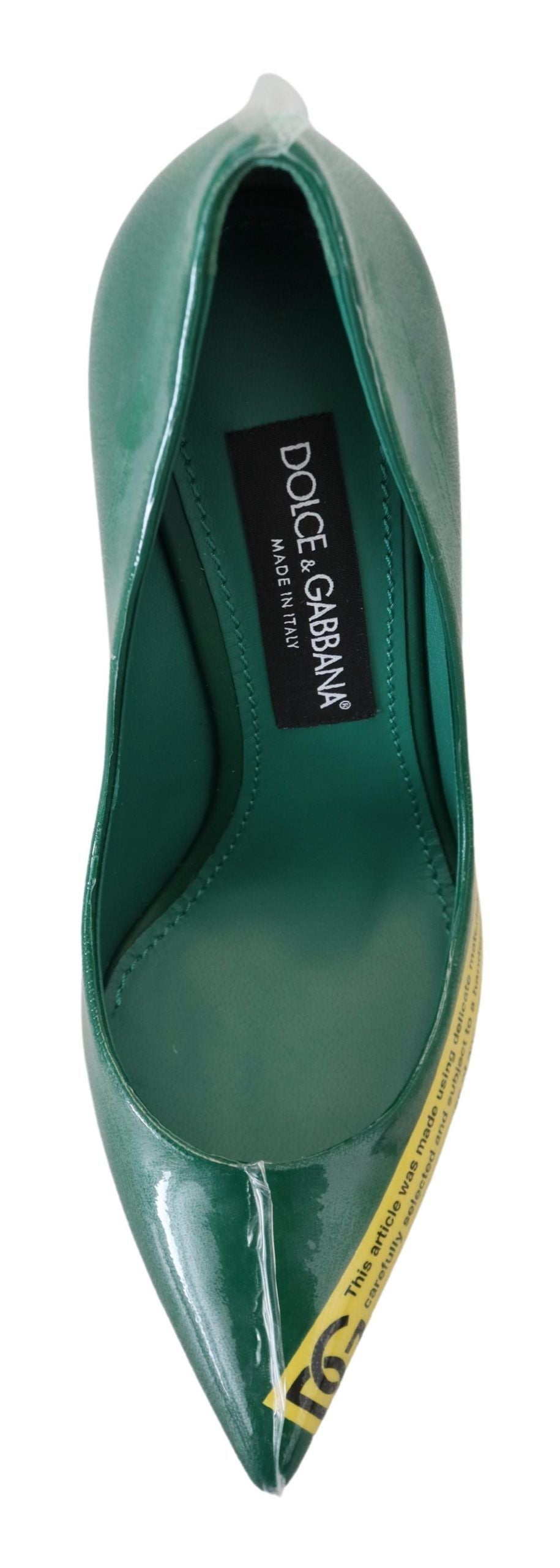 Dolce & Gabbana Emerald Elegance Leather Heels Pumps - EU36/US5.5