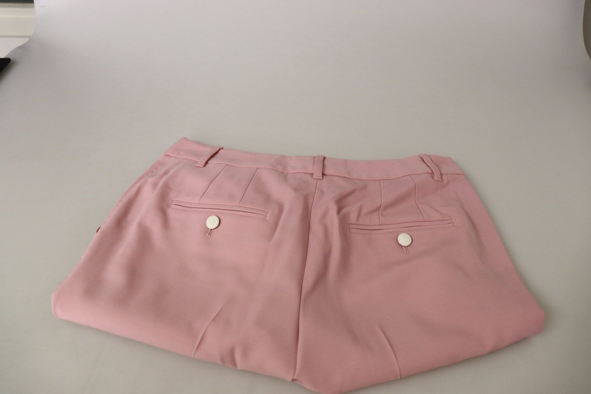 Dolce & Gabbana Chic MidWaist Virgin Wool Pink Pants - IT40|S