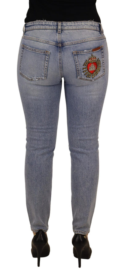 Dolce & Gabbana Elegant Skinny Fit Denim for Sophisticated Style - IT42|M