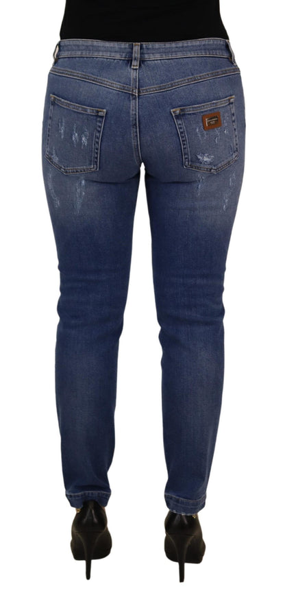 Dolce & Gabbana Chic Low Waist Skinny Denim Jeans - IT44|L