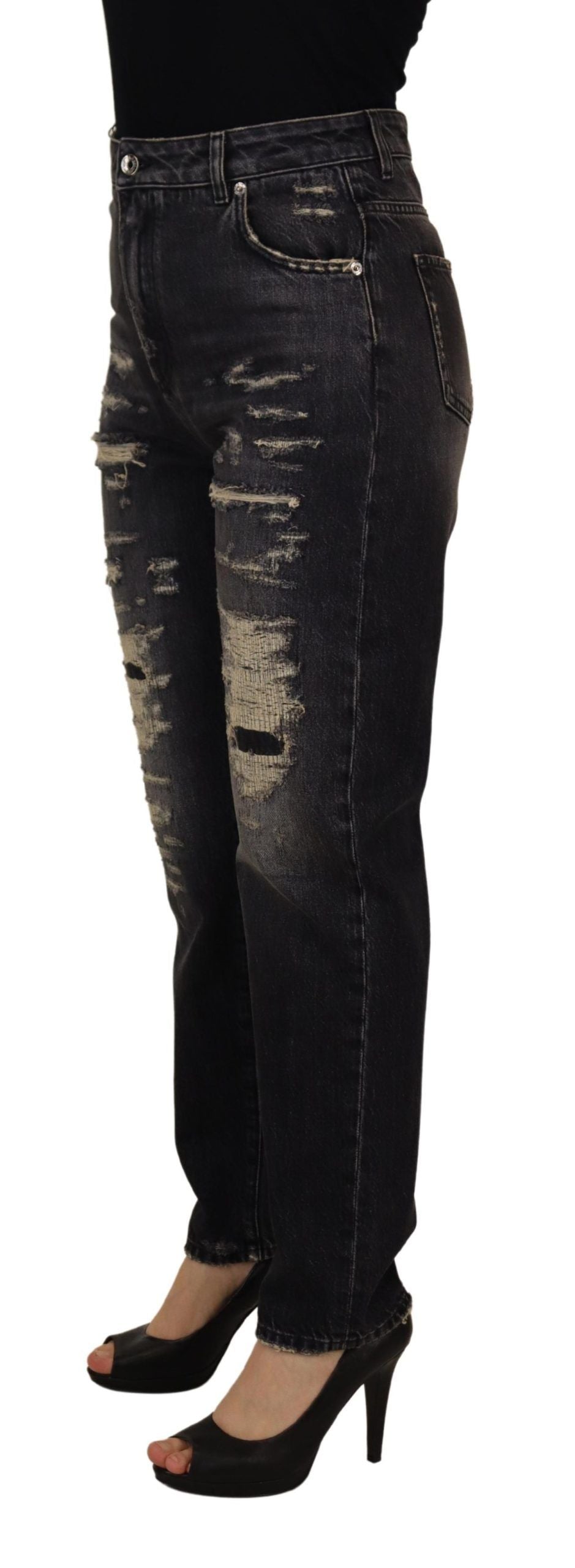 Dolce & Gabbana Elegant High Waist Skinny Jeans - IT40|S